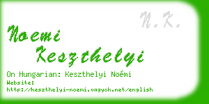 noemi keszthelyi business card
